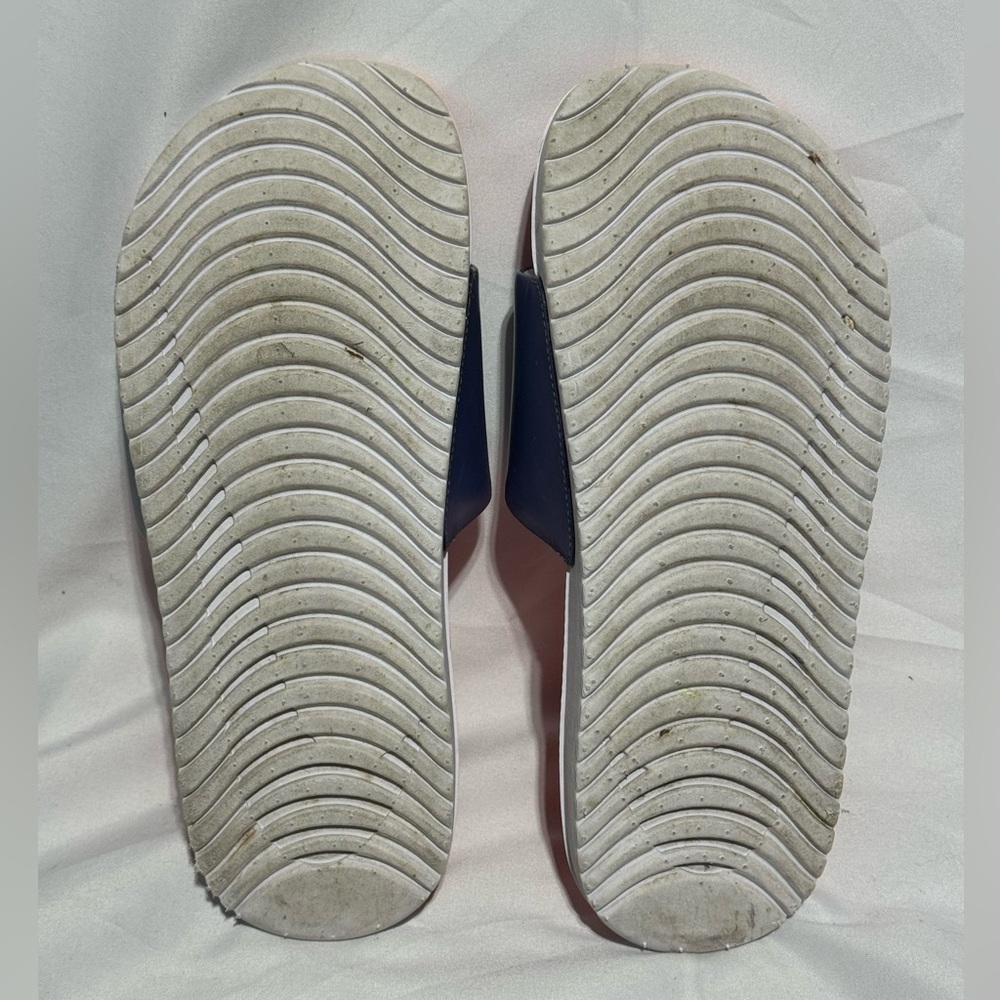 Nike Kawa Sandals Youth Size 5Y Purple Dust Mango Slides - Picture 5 of 6